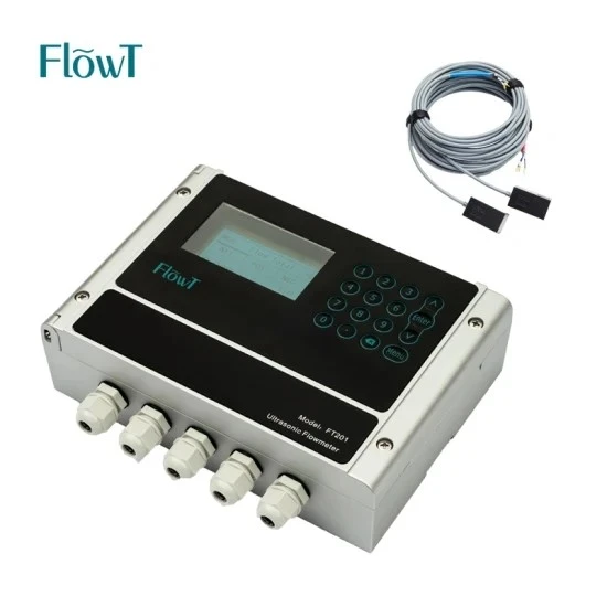 CE LCD Display Water Flowmeter Liquid Ultrasonic Water