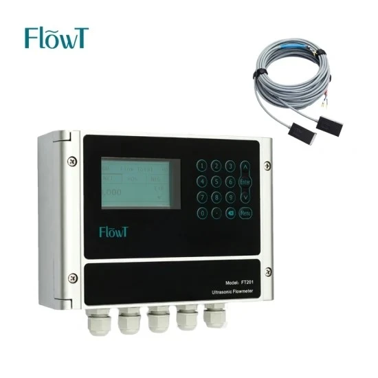 CE LCD Display Water Flowmeter Liquid Ultrasonic Water